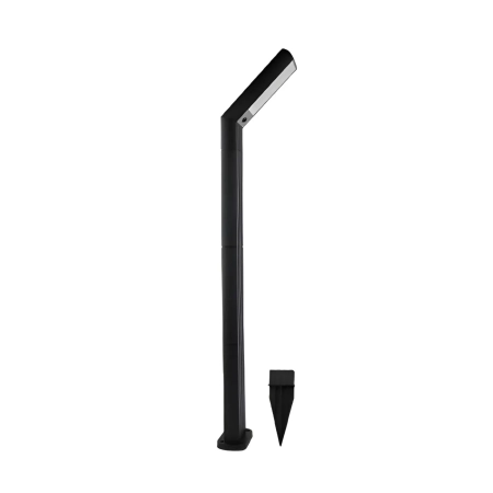 Lámpara solar LED jardín exterior estaca negro - Napoles Novedades