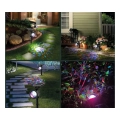 Foco solar con estaca, luz Multicolor, puesto en el patio - Napoles Novedades