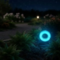 Foco solar con estaca, luz Rgb en el patio puesta de noche - Napoles Novedades
