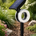 Foco solar con estaca, luz Rgb en el patio puesta de día - Napoles Novedades
