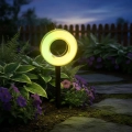Foco solar con estaca, luz Rgb - color amarillo - Napoles Novedades