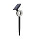 Foco solar LED RGB jardín exterior con estaca negro - Napoles Novedades