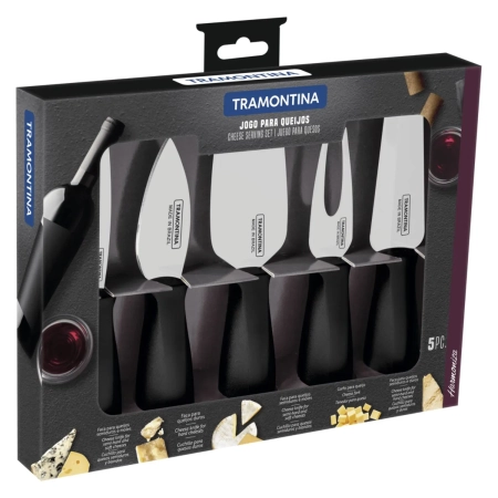 Juego para quesos Tramontina Harmoniza 5 piezas acero inoxidable - Napoles Novedades