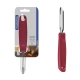 Pelador de verduras y frutas vertical de acero inoxidable color rojo línea utilita Tramontina - Napoles Novedades