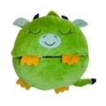 Saco de dormir monstruo verde con almohada y peluche integrado, saco recogidoNapoles Novedades