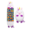 Saco de dormir unicornio blanco con almohada y peluche integrado, Napoles Novedades
