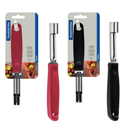 Descarozador de Cocina Tramontina Utilità Inoxidable 5 Descarozador Tramontina Utilità acero inoxidable rojo y negro - Napoles Novedades